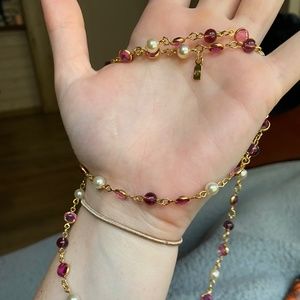 Swarovski bezel necklace